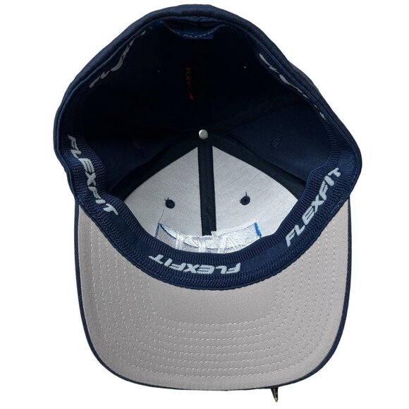 Advanced Training Institue Hat Cap Fitted SM Adult Blue Flex Fit Logo Mens - Picture 7 of 8
